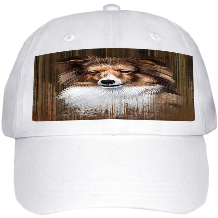 Rustic Shetland Sheepdog Ball Hat Cap HAT55194