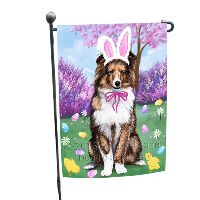 Shetland Sheepdog Easter Holiday Garden Flag GFLG57030