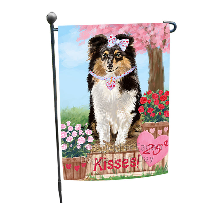 Rosie 25 Cent Kisses Shetland Sheepdog Garden Flag GFLG56576