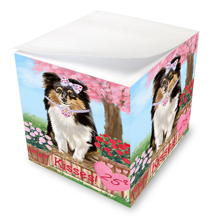 Rosie 25 Cent Kisses Shetland Sheepdog Note Cube NOC54100