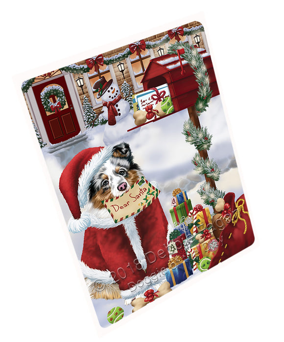 Shetland Sheepdog Dear Santa Letter Christmas Holiday Mailbox Cutting Board C66225
