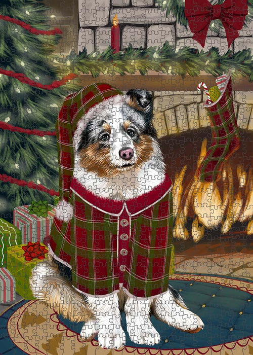 The Stocking was Hung Shetland Sheepdog Puzzle  PUZL90656