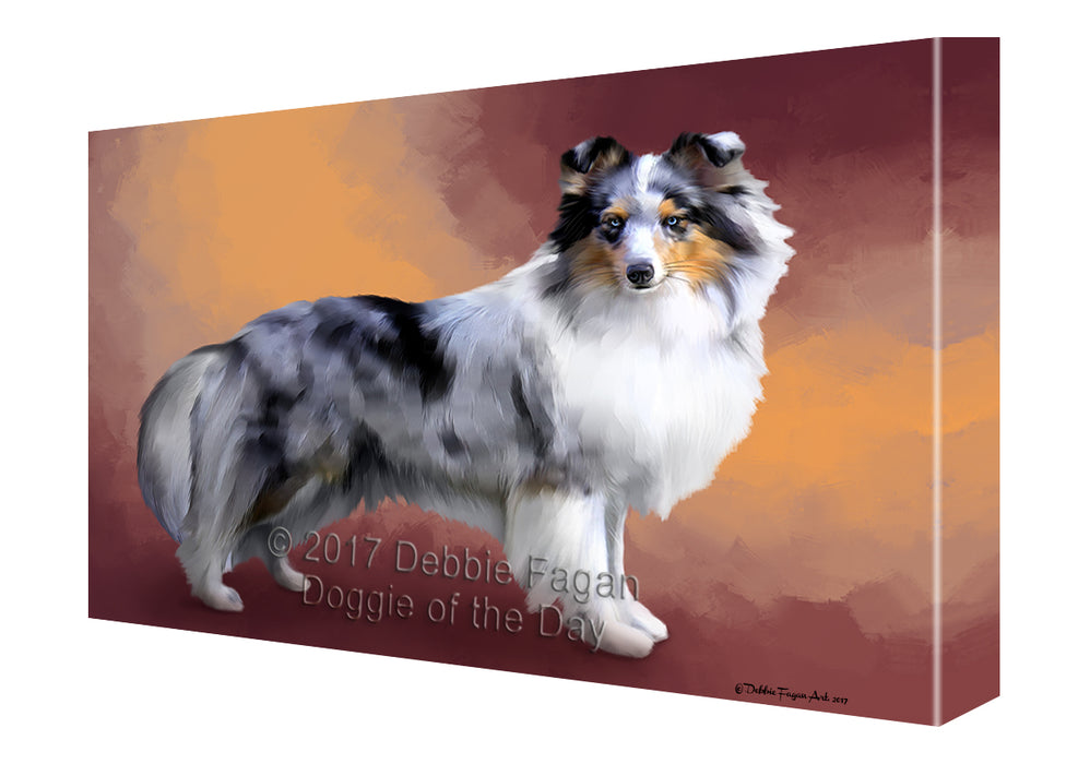 Shetland Sheepdog Canvas Wall Art CVS49017