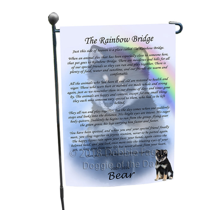 Rainbow Bridge Shiba Inu Dog Garden Flag GFLG56268