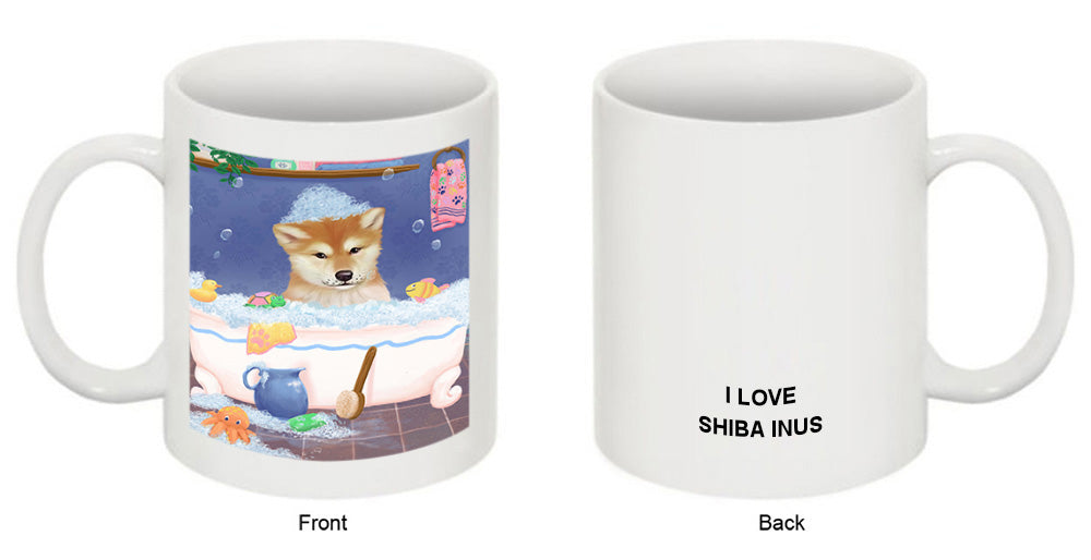 Rub A Dub Dog In A Tub Shiba Inu Dog Coffee Mug MUG52844