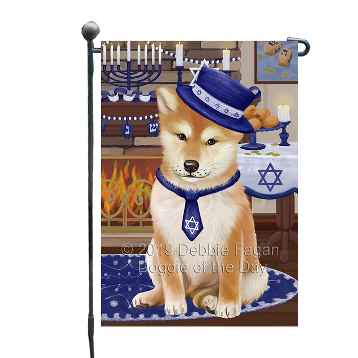 Happy Hanukkah Shiba Inu Dog Garden Flag GFLG65838