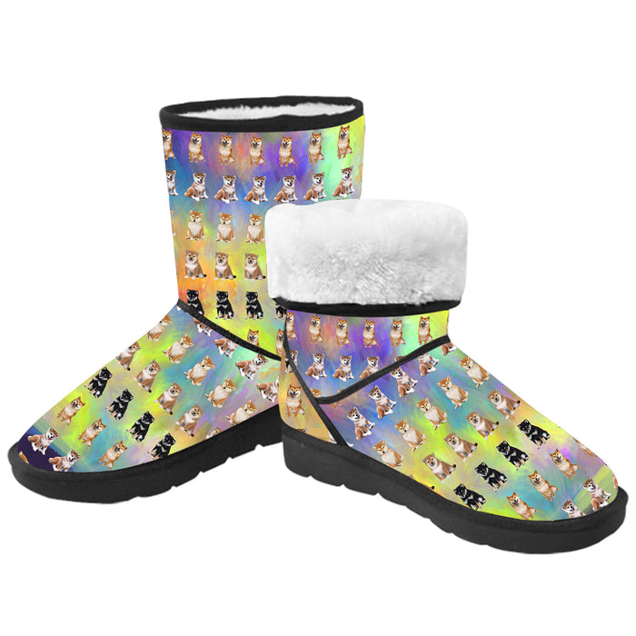 Paradise Wave Shih Tzu Dogs  Kid's Snow Boots