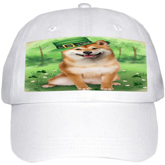 St. Patricks Day Irish Portrait Shiba Inu Dog Ball Hat Cap HAT51927