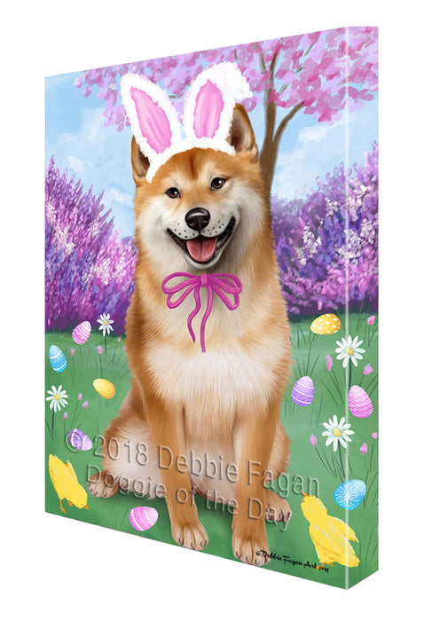 Shiba Inu Dog Easter Holiday Canvas Wall Art CVS60195