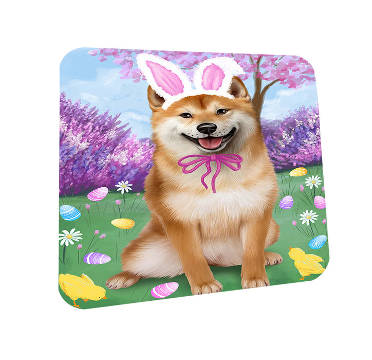 Shiba Inu Dog Easter Holiday Coasters Set of 4 CST49223