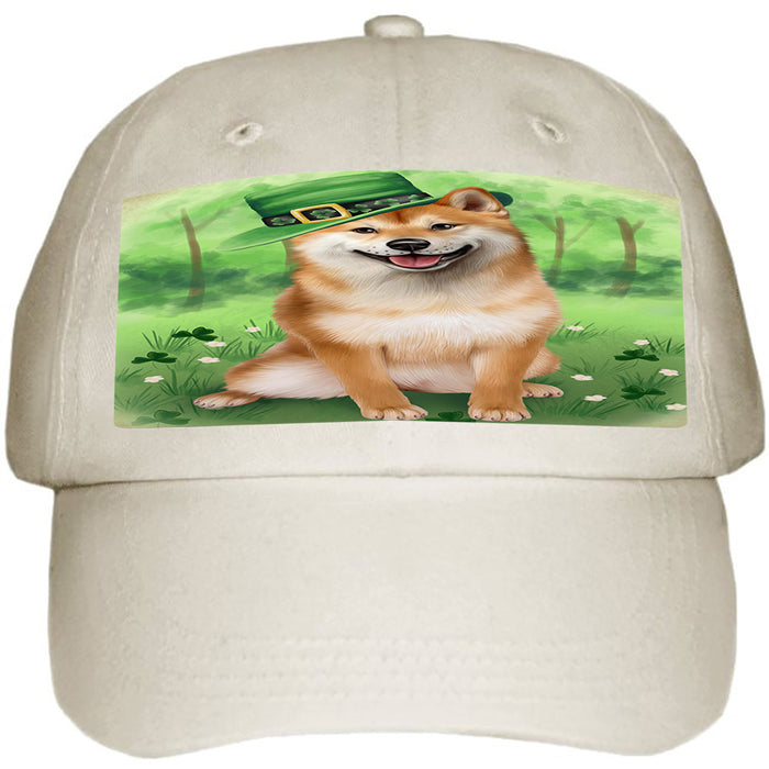 St. Patricks Day Irish Portrait Shiba Inu Dog Ball Hat Cap HAT51927