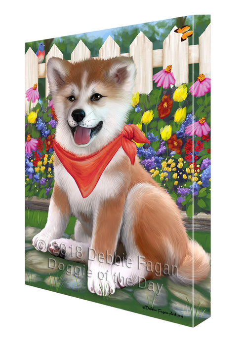 Spring Floral Shiba Inu Dog Canvas Wall Art CVS67210