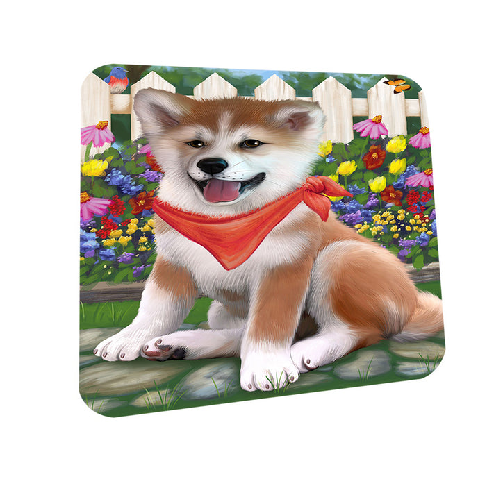Spring Floral Shiba Inu Dog Coasters Set of 4 CST52124