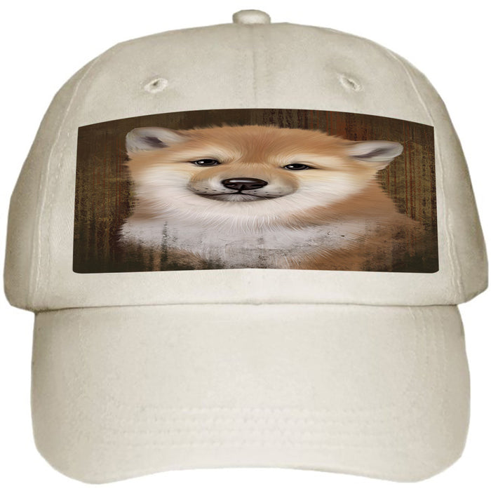 Rustic Shiba Inu Dog Ball Hat Cap HAT55209