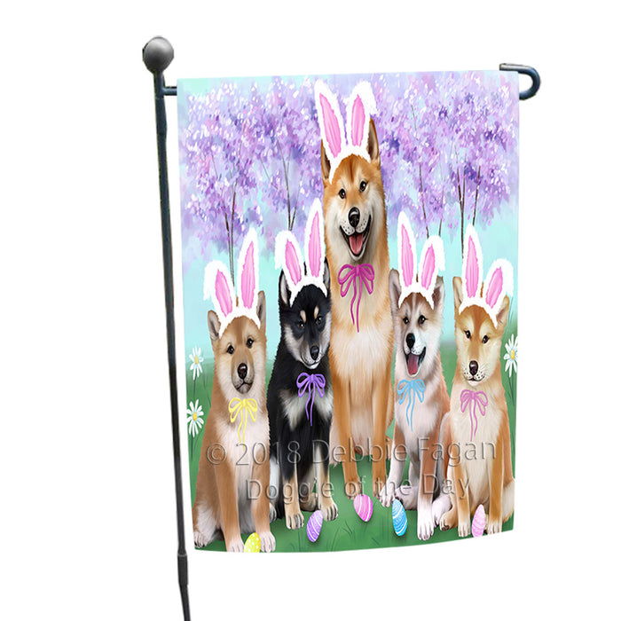 Shiba Inus Dog Easter Holiday Garden Flag GFLG57033