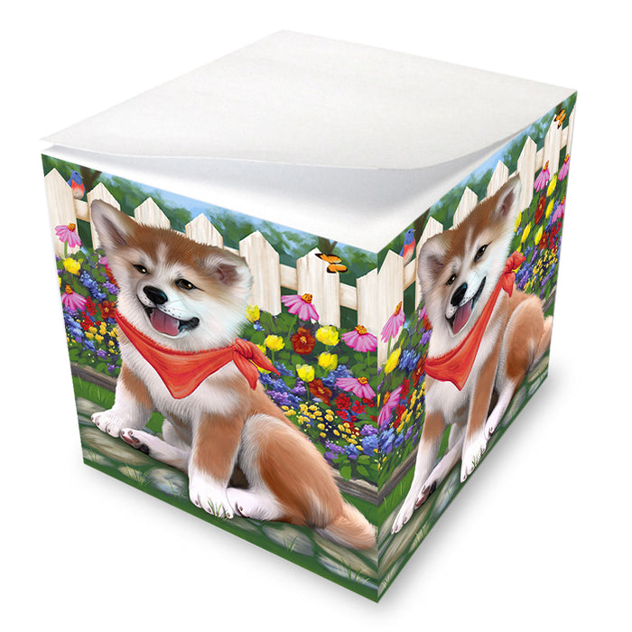 Spring Floral Shiba Inu Dog Note Cube NOC52258
