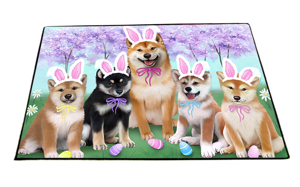 Shiba Inus Dog Easter Holiday Floormat FLMS49662
