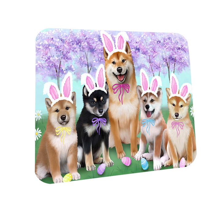Shiba Inus Dog Easter Holiday Coasters Set of 4 CST49224