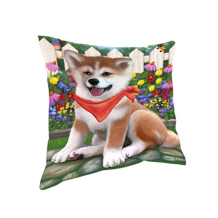 Spring Floral Shiba Inu Dog Pillow PIL56504