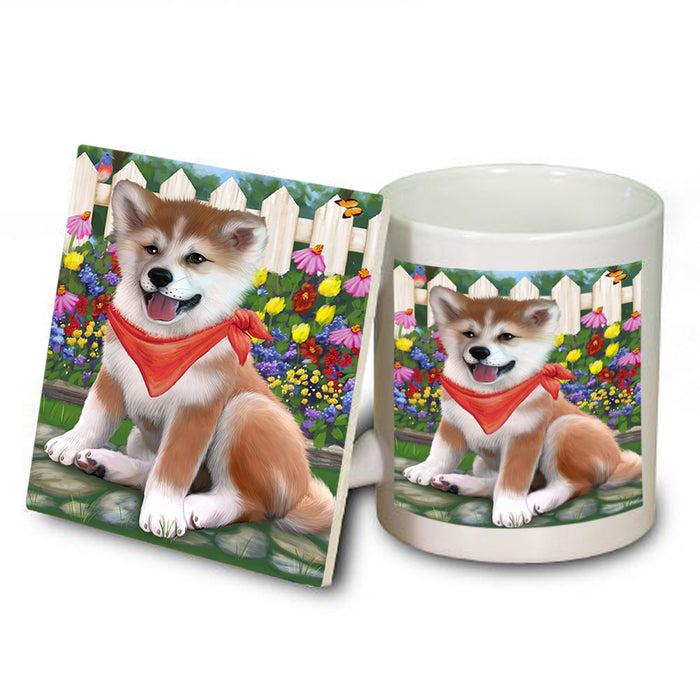 Spring Floral Shiba Inu Dog Mug and Coaster Set MUC52250