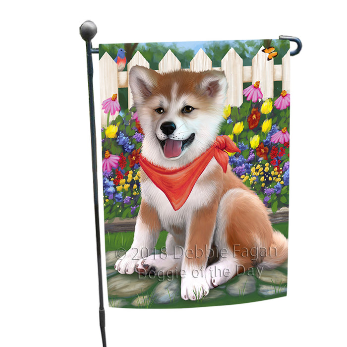 Spring Floral Shiba Inu Dog Garden Flag GFLG49991