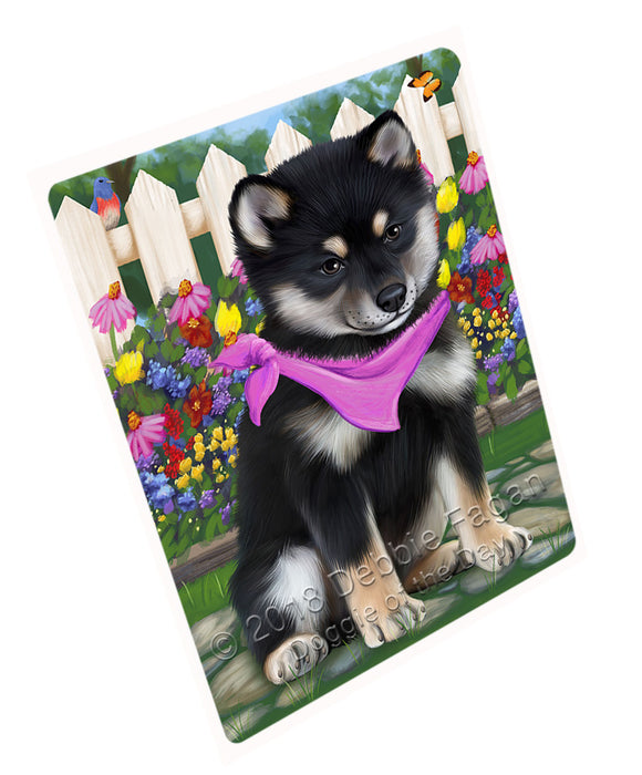 Spring Floral Shiba Inu Dog Magnet Mini (3.5" x 2") MAG54357