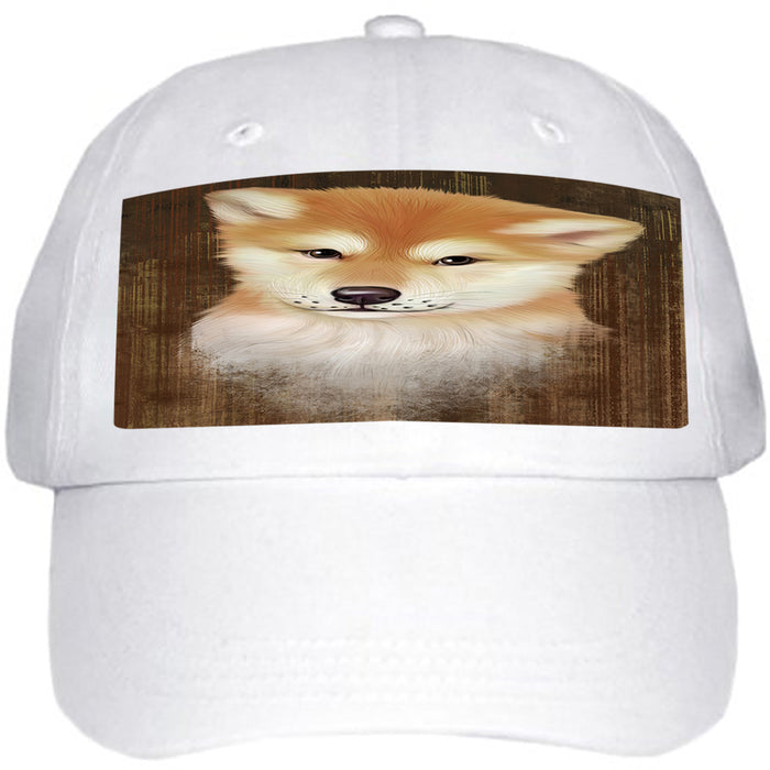 Rustic Shiba Inu Dog Ball Hat Cap HAT55212