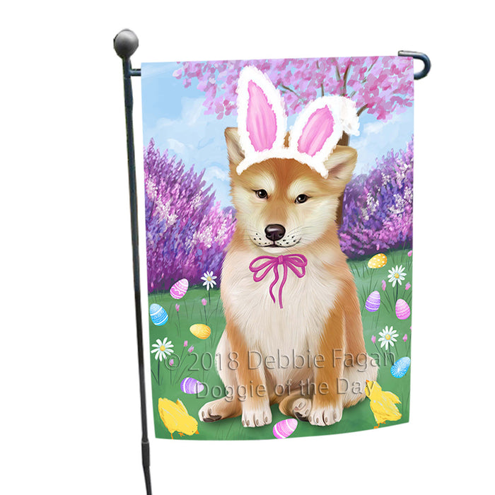 Shiba Inu Dog Easter Holiday Garden Flag GFLG57034
