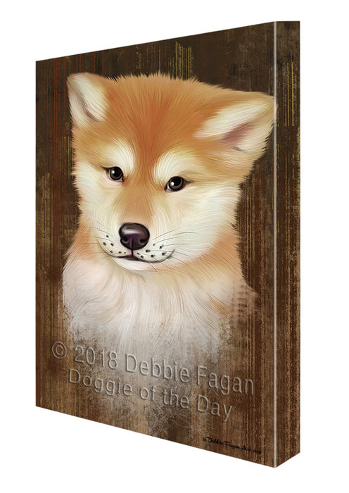 Rustic Shiba Inu Dog Canvas Print Wall Art Décor CVS70658