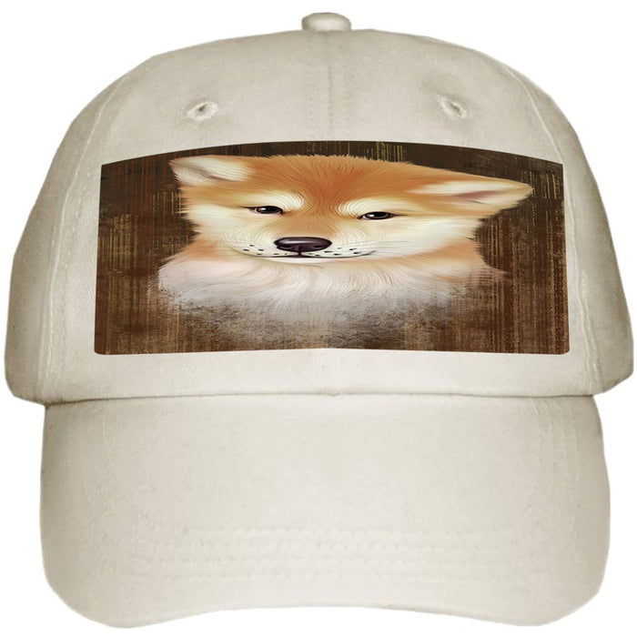 Rustic Shiba Inu Dog Ball Hat Cap HAT55212