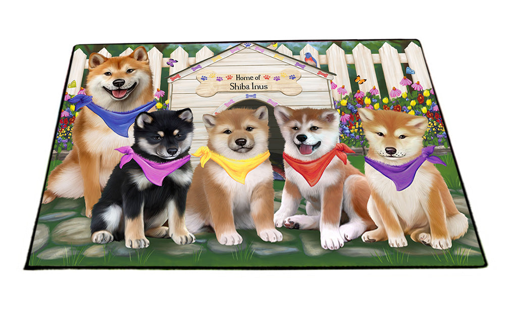 Spring Dog House Shiba Inus Dog Floormat FLMS50322