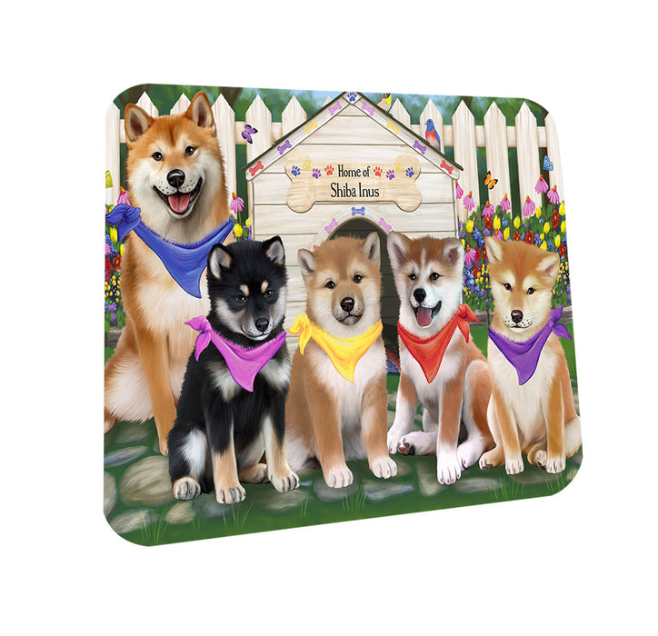 Spring Dog House Shiba Inus Dog Coasters Set of 4 CST50090