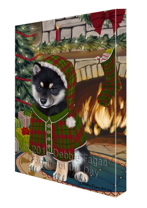 The Stocking was Hung Shiba Inu Dog Canvas Print Wall Art Décor CVS120455