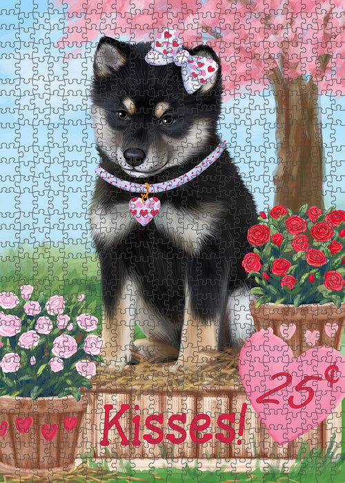 Rosie 25 Cent Kisses Shiba Inu Dog Puzzle with Photo Tin PUZL92328