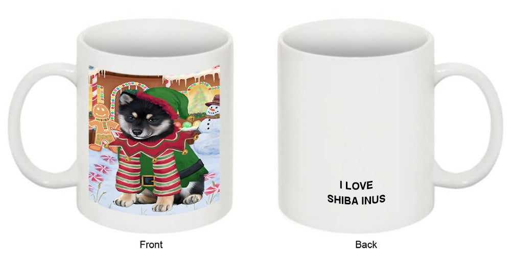 Christmas Gingerbread House Candyfest Shiba Inu Dog Coffee Mug MUG51946