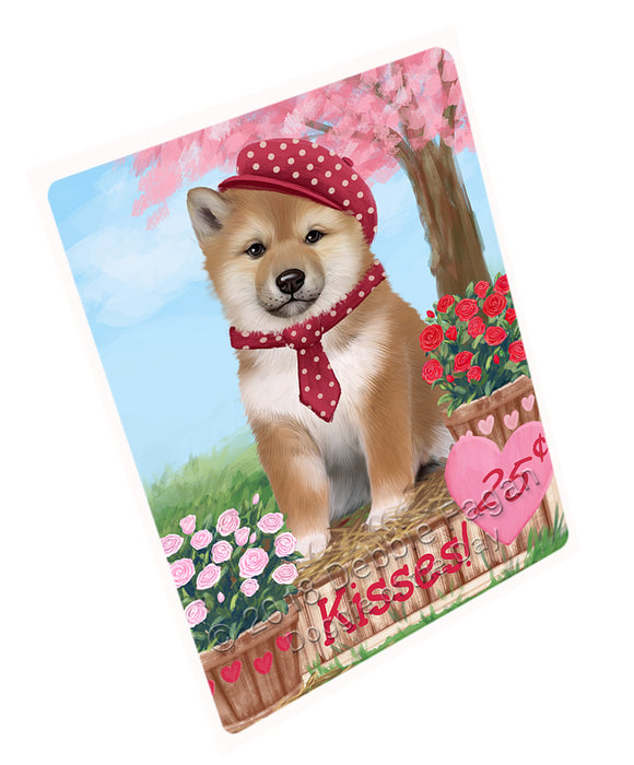 Rosie 25 Cent Kisses Shiba Inu Dog Magnet MAG73233 (Small 5.5" x 4.25")