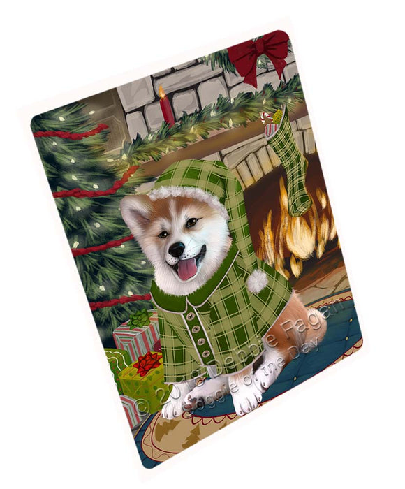 The Stocking was Hung Shiba Inu Dog Magnet MAG71985 (Small 5.5" x 4.25")