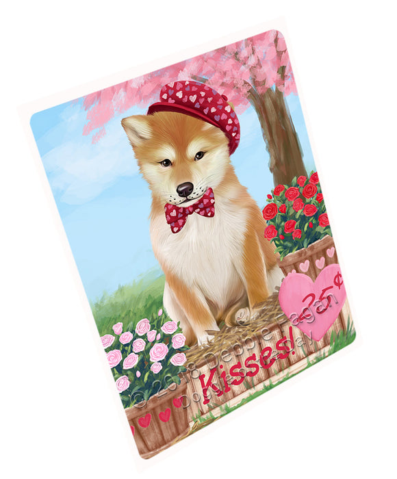 Rosie 25 Cent Kisses Shiba Inu Dog Magnet MAG73236 (Small 5.5" x 4.25")