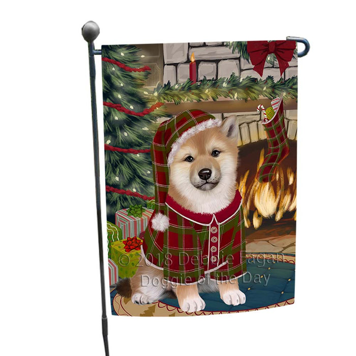 The Stocking was Hung Shiba Inu Dog Garden Flag GFLG55910