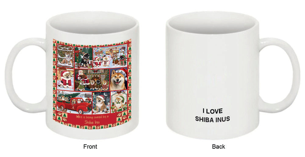 Love is Being Owned Christmas Shiba Inu Dogs Coffee Mug MUG52654