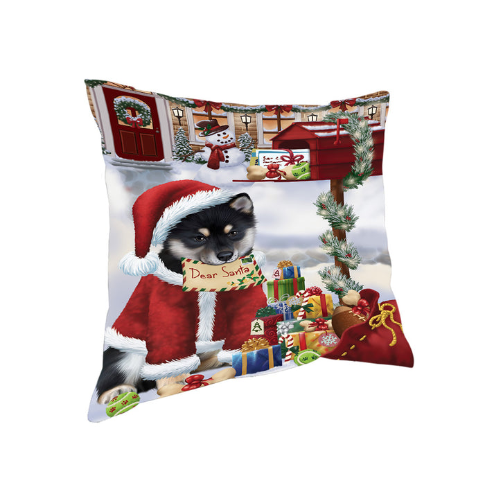 Shiba Inu Dog Dear Santa Letter Christmas Holiday Mailbox Pillow PIL72340