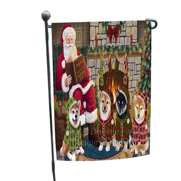 Christmas Cozy Holiday Tails Shiba Inus Dog Garden Flag GFLG55682