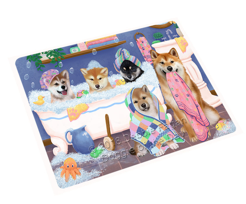 Rub A Dub Dogs In A Tub Shiba Inus Dog Magnet MAG75606 (Small 5.5" x 4.25")