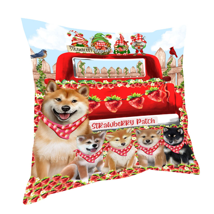 Shiba Inu Pillow: Cushion for Sofa Couch Bed Throw Pillows, Personalized, Explore a Variety of Designs, Custom, Pet and Dog Lovers Gift