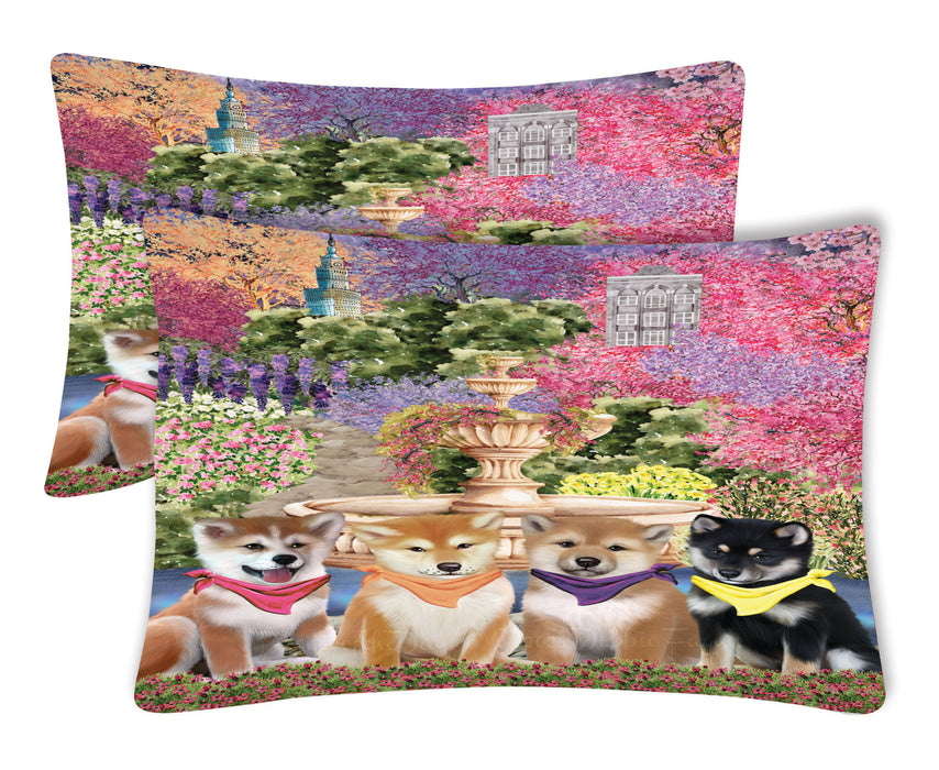 Shiba Inu Pillow Case: Explore a Variety of Designs, Custom, Standard Pillowcases Set of 2, Personalized, Halloween Gift for Pet and Dog Lovers