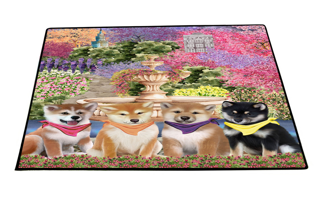 Shiba Inu Floor Mats and Doormat: Explore a Variety of Designs, Custom, Anti-Slip Welcome Mat for Outdoor and Indoor, Personalized Gift for Dog Lovers