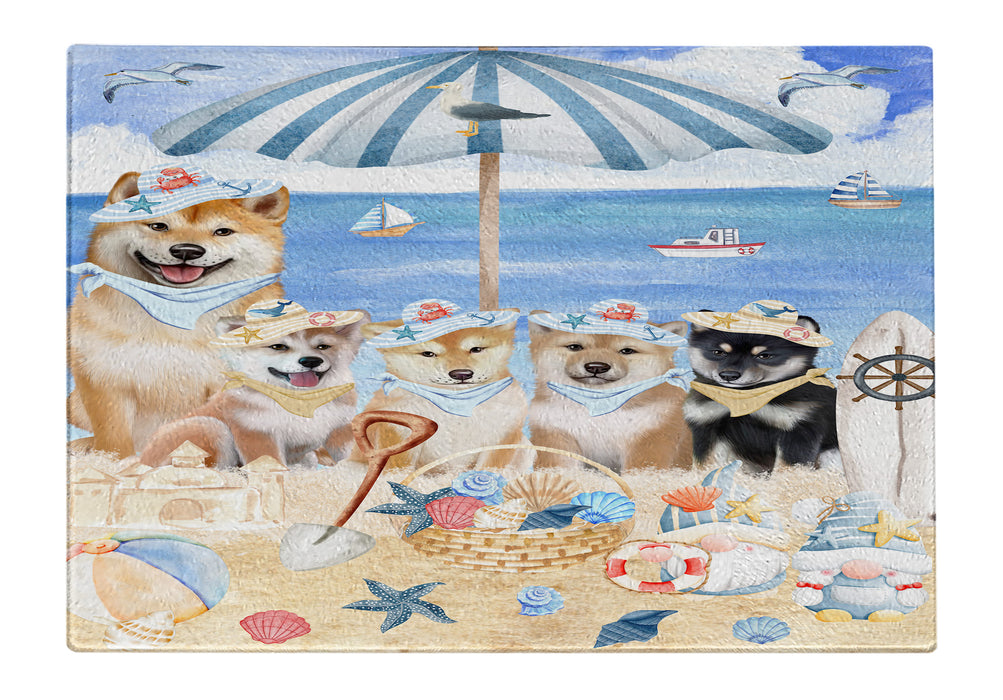 Shiba Inu Cutting Board: Explore a Variety of Designs, Custom, Personalized, Kitchen Tempered Glass Scratch and Stain Resistant, Gift for Dog and Pet Lovers