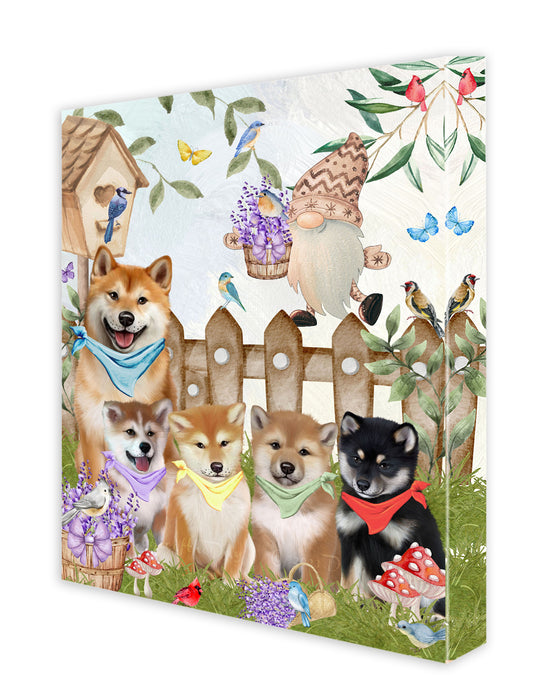 Shiba Inu Wall Art Canvas, Explore a Variety of Designs, Custom Digital Painting, Personalized, Ready to Hang Room Decor, Dog Gift for Pet Lovers