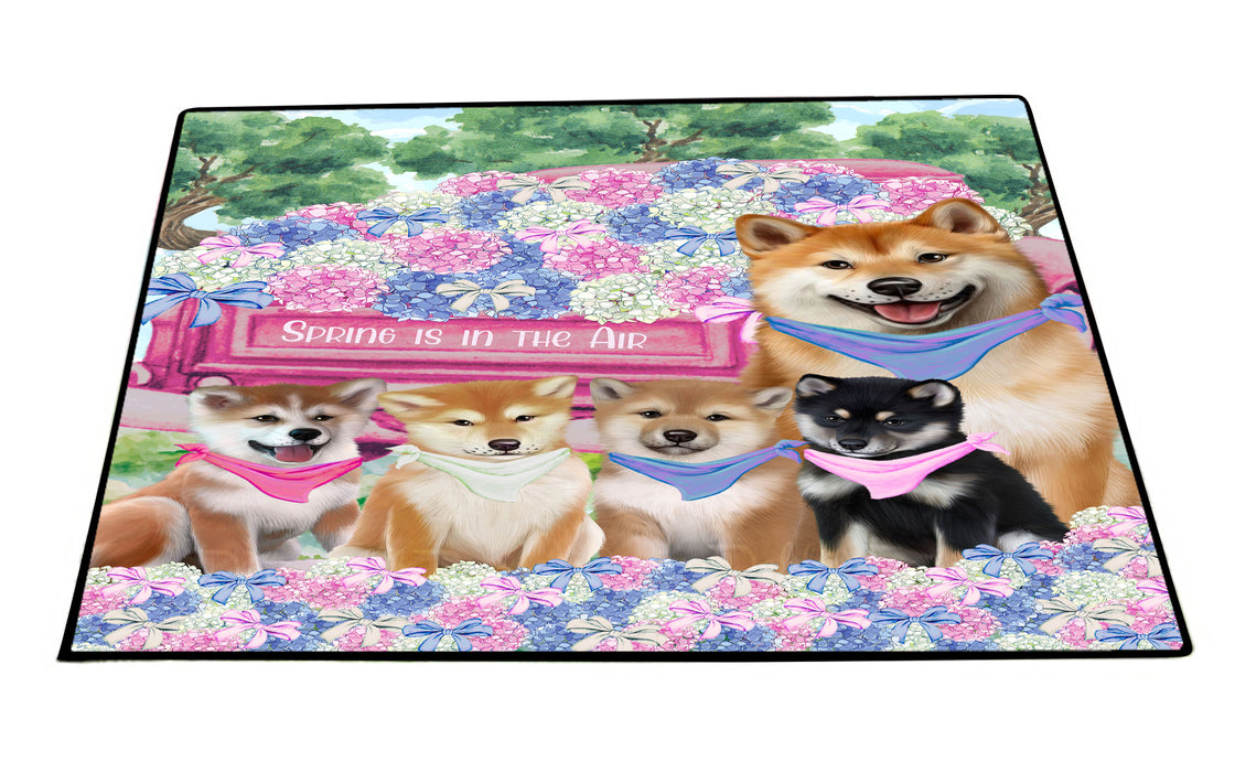 Shiba Inu Floor Mat: Explore a Variety of Designs, Anti-Slip Doormat for Indoor and Outdoor Welcome Mats, Personalized, Custom, Pet and Dog Lovers Gift