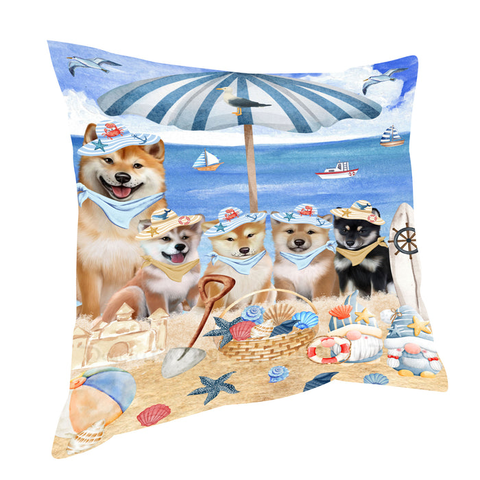 Shiba Inu Throw Pillow: Explore a Variety of Designs, Cushion Pillows for Sofa Couch Bed, Personalized, Custom, Dog Lover's Gifts